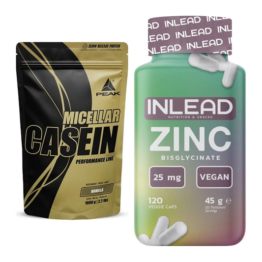 Basis-Set: Peak Micellar Casein + INLEAD Zink Bisglycinate – alle enthaltenen Artikel