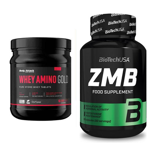 Basis-Set: Body Attack Whey Amino Gold + BioTech ZMB – alle enthaltenen Artikel