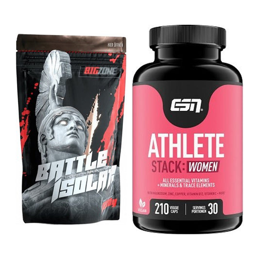 Basis-Set: Big Zone Battle Isolate + ESN Athlete Stack:WOMEN – alle enthaltenen Artikel