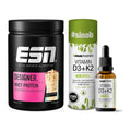 Basis-Set: ESN Designer Whey + Sinob Vitamin D3 + K2 Tropfen – alle enthaltenen Artikel