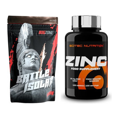 Basis-Set: Big Zone Battle Isolate + Scitec Zinc – alle enthaltenen Artikel