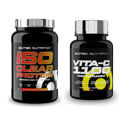 Basis-Set: Scitec IsoClear Protein + Scitec Vitamin C 1100 – alle enthaltenen Artikel