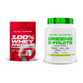Basis-Set: Scitec 100% Whey Protein + Scitec Greens & Fruits – alle enthaltenen Artikel