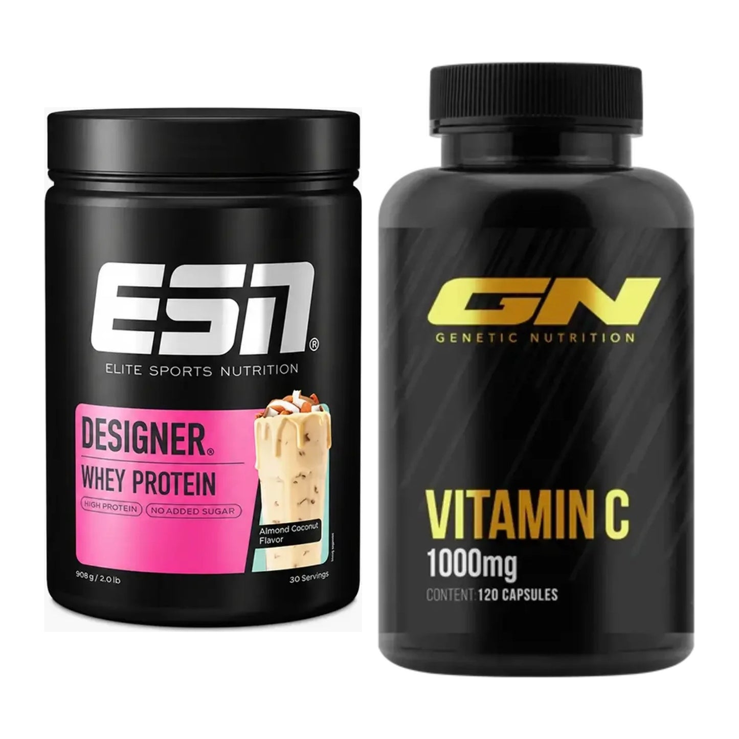 Basis-Set: ESN Designer Whey + GN Vitamin C Health Line – alle enthaltenen Artikel