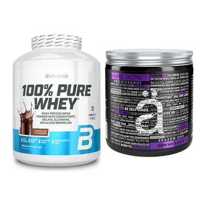 Basis-Set: BioTech 100% Pure Whey + Nanosupps Hype Beast – alle enthaltenen Artikel
