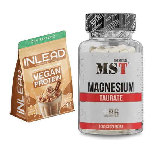 Basis-Set: INLEAD Vegan Protein + MST Magnesium Taurat – alle enthaltenen Artikel