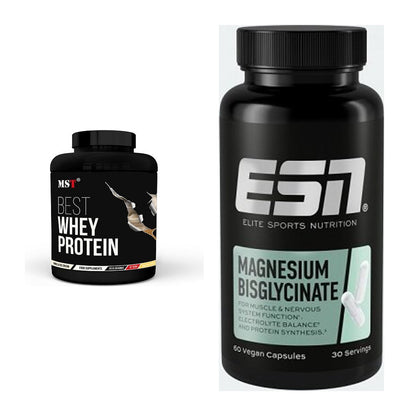 Basis-Set: MST Best Whey Protein + ESN Magnesium Bisglycinate – alle enthaltenen Artikel