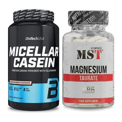 Basis-Set: BioTech Micellar Casein + MST Magnesium Taurat – alle enthaltenen Artikel