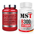 Basis-Set: Scitec 100% Whey + MST B300 B-Complex 100 Pills – alle enthaltenen Artikel