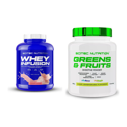 Basis-Set: Scitec Whey Infusion + Scitec Greens & Fruits – alle enthaltenen Artikel