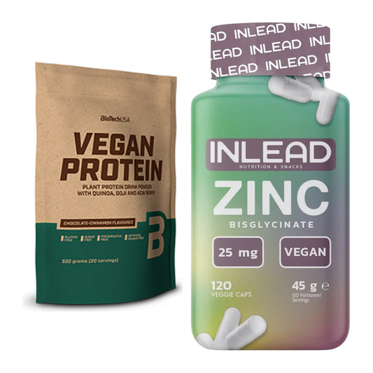 Basis-Set: BioTech Vegan Protein + INLEAD Zink Bisglycinate – alle enthaltenen Artikel