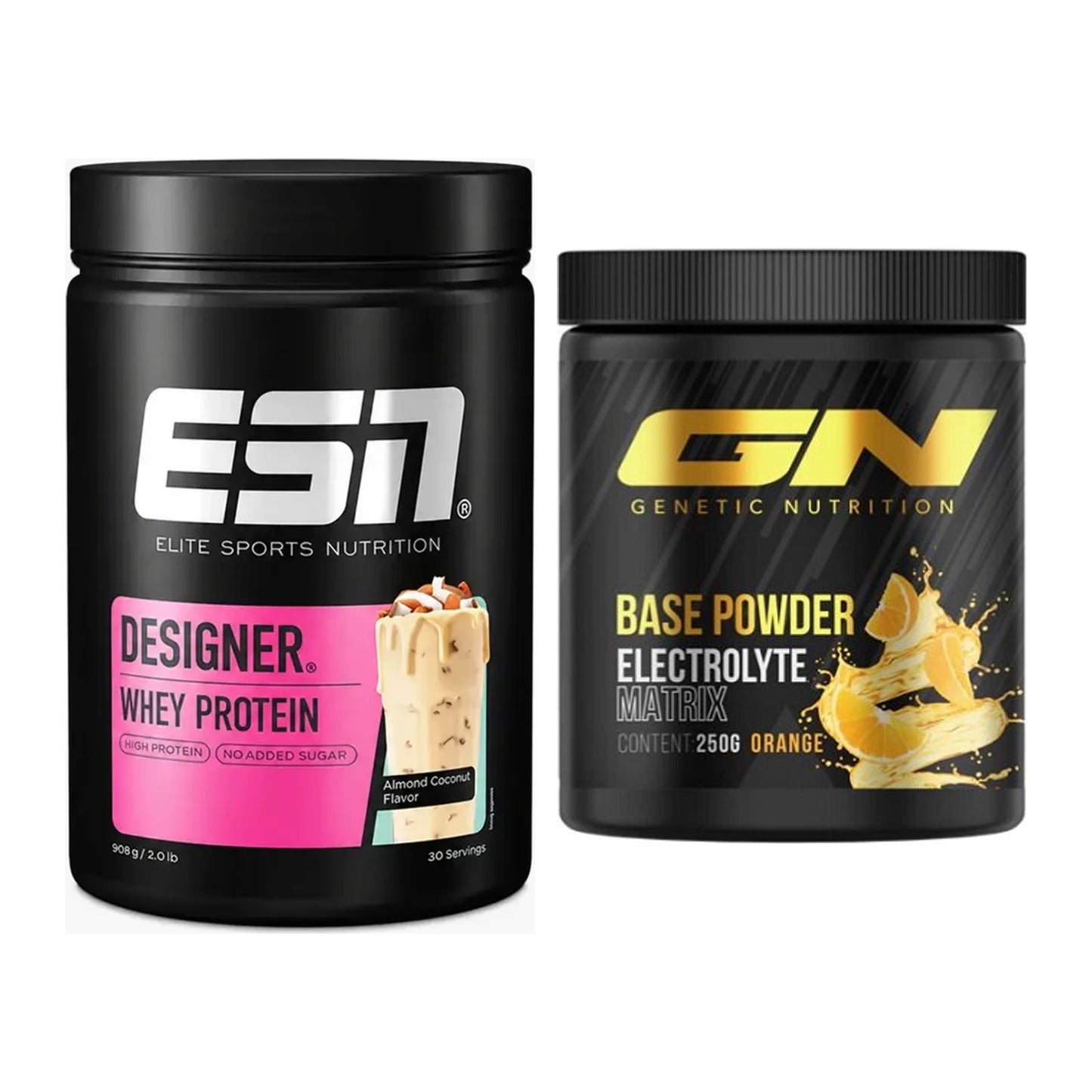 Basis-Set: ESN Designer Whey + GN Base Powder – alle enthaltenen Artikel