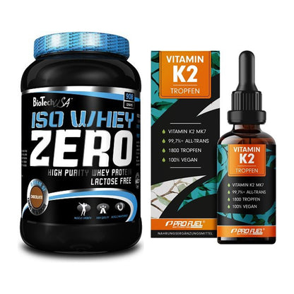 Basis-Set: BioTech Iso Whey Zero + ProFuel Vitamin K2 (1800 Tropfen) – alle enthaltenen Artikel