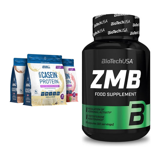 Basis-Set: Applied Nutrition 100% Casein + BioTech ZMB – alle enthaltenen Artikel