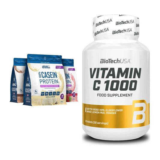 Basis-Set: Applied Nutrition 100% + BioTech Vitamin C 1000 30 – alle enthaltenen Artikel