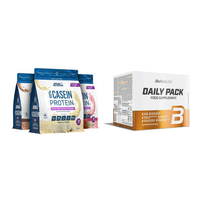 Basis-Set: Applied Nutrition 100% + BioTech Daily Packs 30 Packs – alle enthaltenen Artikel