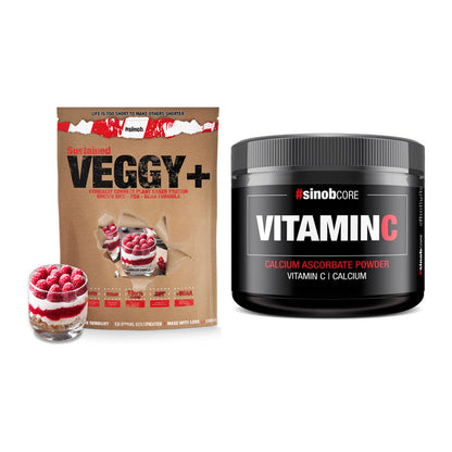 Basis-Set: Sinob VEGGY + VEGAN PROTEIN + Sinob Vitamin C Calcium – alle enthaltenen Artikel