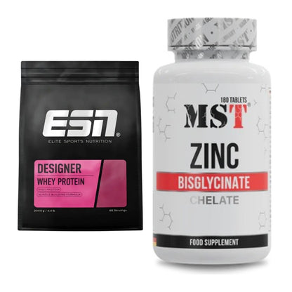 Basis-Set: ESN Designer Whey + MST Zinc Chelate Bisglycinate – alle enthaltenen Artikel