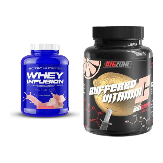 Basis-Set: Scitec Whey Infusion + Big Zone Buffered Vitamin C – alle enthaltenen Artikel