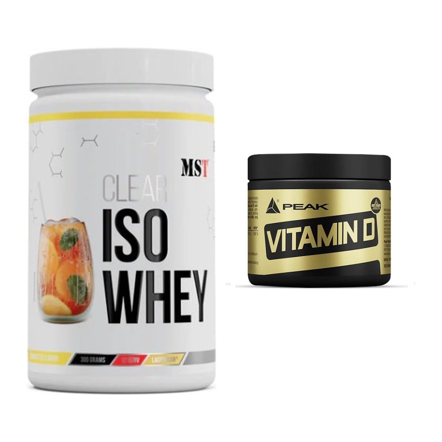 Basis-Set: MST Iso Clear + Peak Vitamin D 180 Tabl. – alle enthaltenen Artikel