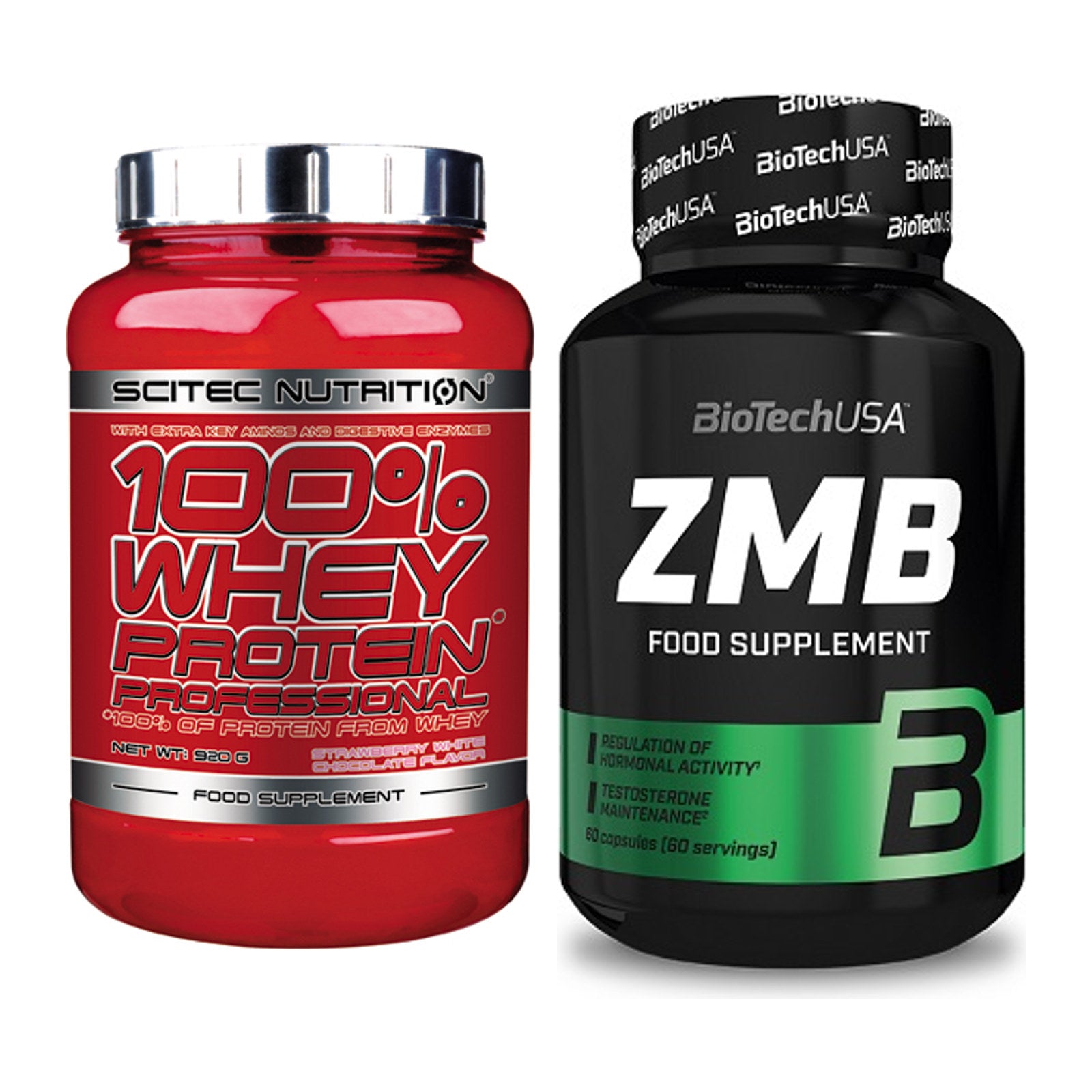 Basis-Set: Scitec 100% Whey Professional + BioTech ZMB – alle enthaltenen Artikel