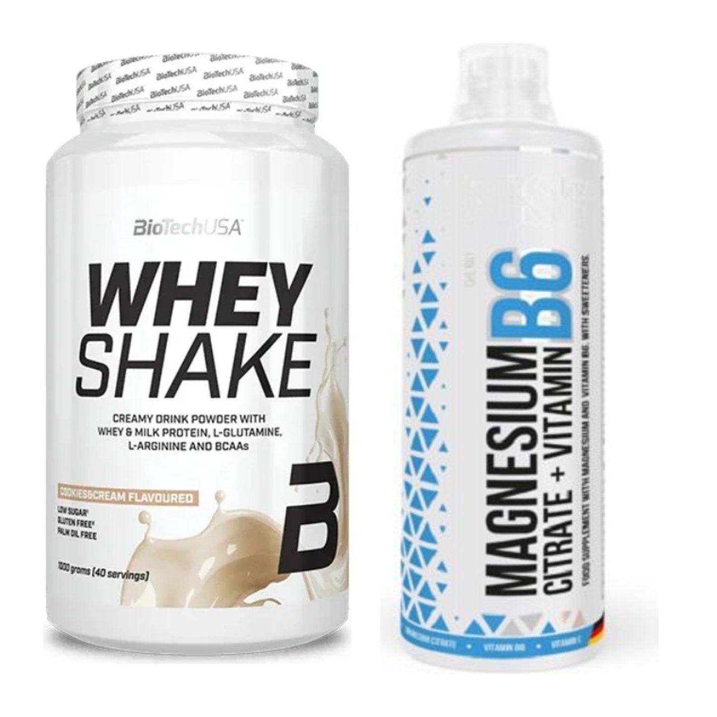 Basis-Set: BioTech Whey Shake + MST Magnesium B6 – alle enthaltenen Artikel