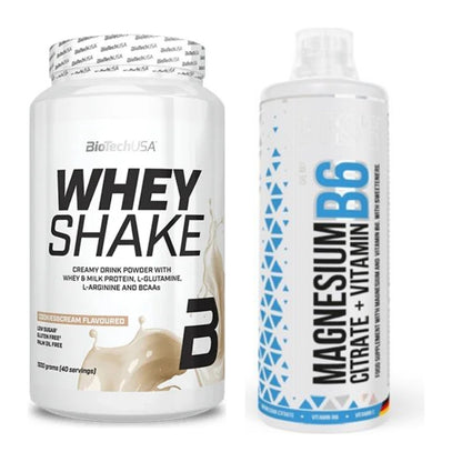 Basis-Set: BioTech Whey Shake + MST Magnesium B6 – alle enthaltenen Artikel