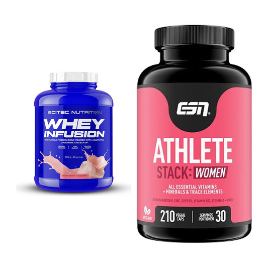 Basis-Set: Scitec Whey Infusion + ESN Athlete Stack:WOMEN – alle enthaltenen Artikel