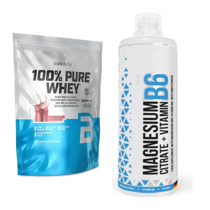 Basis-Set: BioTech 100% Pure Whey + MST Magnesium B6 – alle enthaltenen Artikel