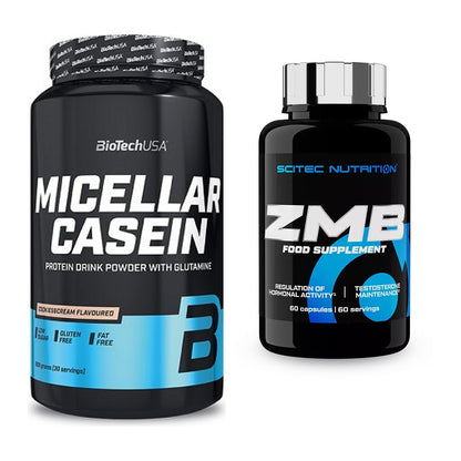 Basis-Set: BioTech Micellar Casein + Scitec ZMB – alle enthaltenen Artikel