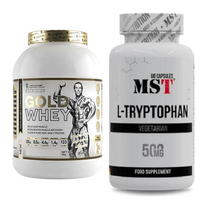 Basis-Set: Kevin Levrone Gold Whey + MST Tryptophan 500mg – alle enthaltenen Artikel