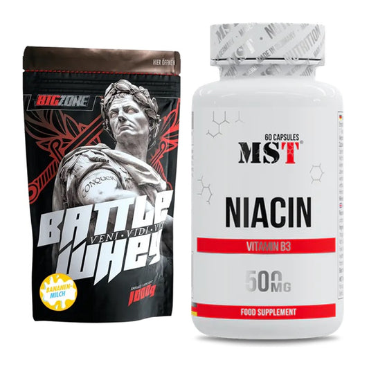 Basis-Set: Big Zone Battle Whey + MST Niacin – alle enthaltenen Artikel