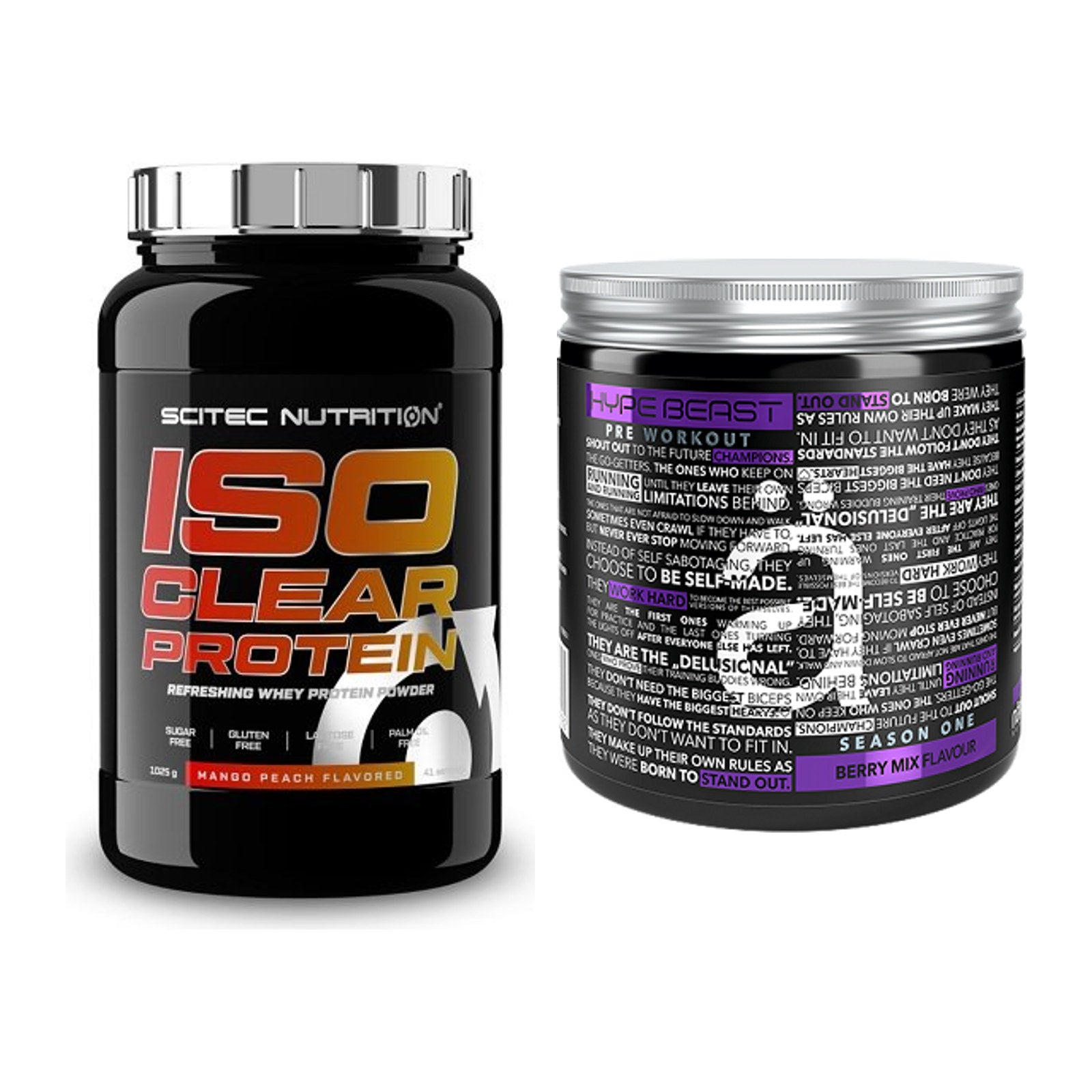 Basis-Set: Scitec IsoClear Protein + Nanosupps Hype Beast – alle enthaltenen Artikel