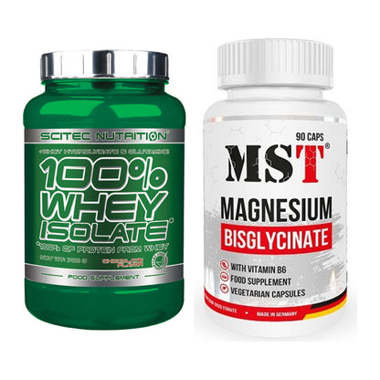 Basis-Set: Scitec Whey Isolate + MST Magnesium Bisglycinat – alle enthaltenen Artikel