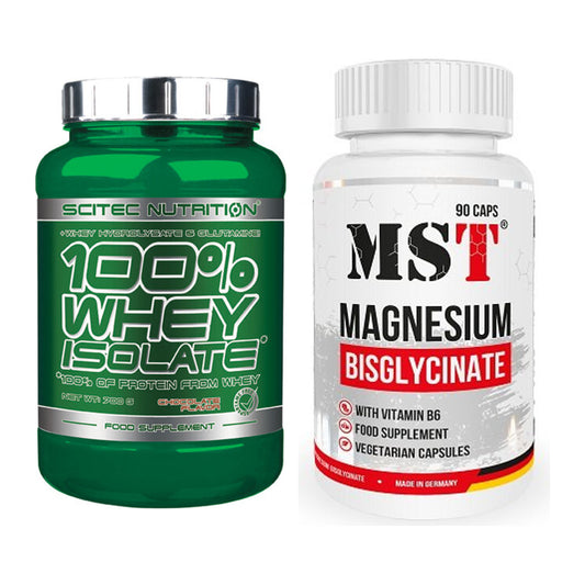 Basis-Set: Scitec Whey Isolate + MST Magnesium Bisglycinat – alle enthaltenen Artikel