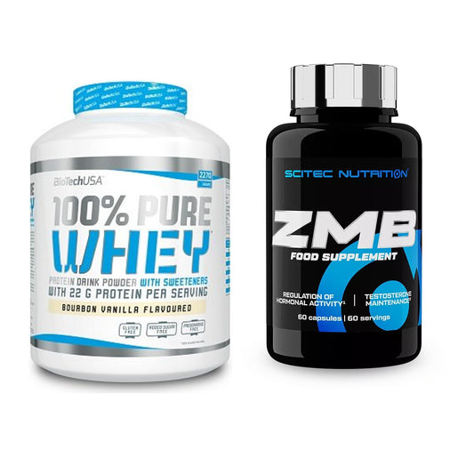 Basis-Set: BioTech 100% Pure Whey + Scitec ZMB – alle enthaltenen Artikel