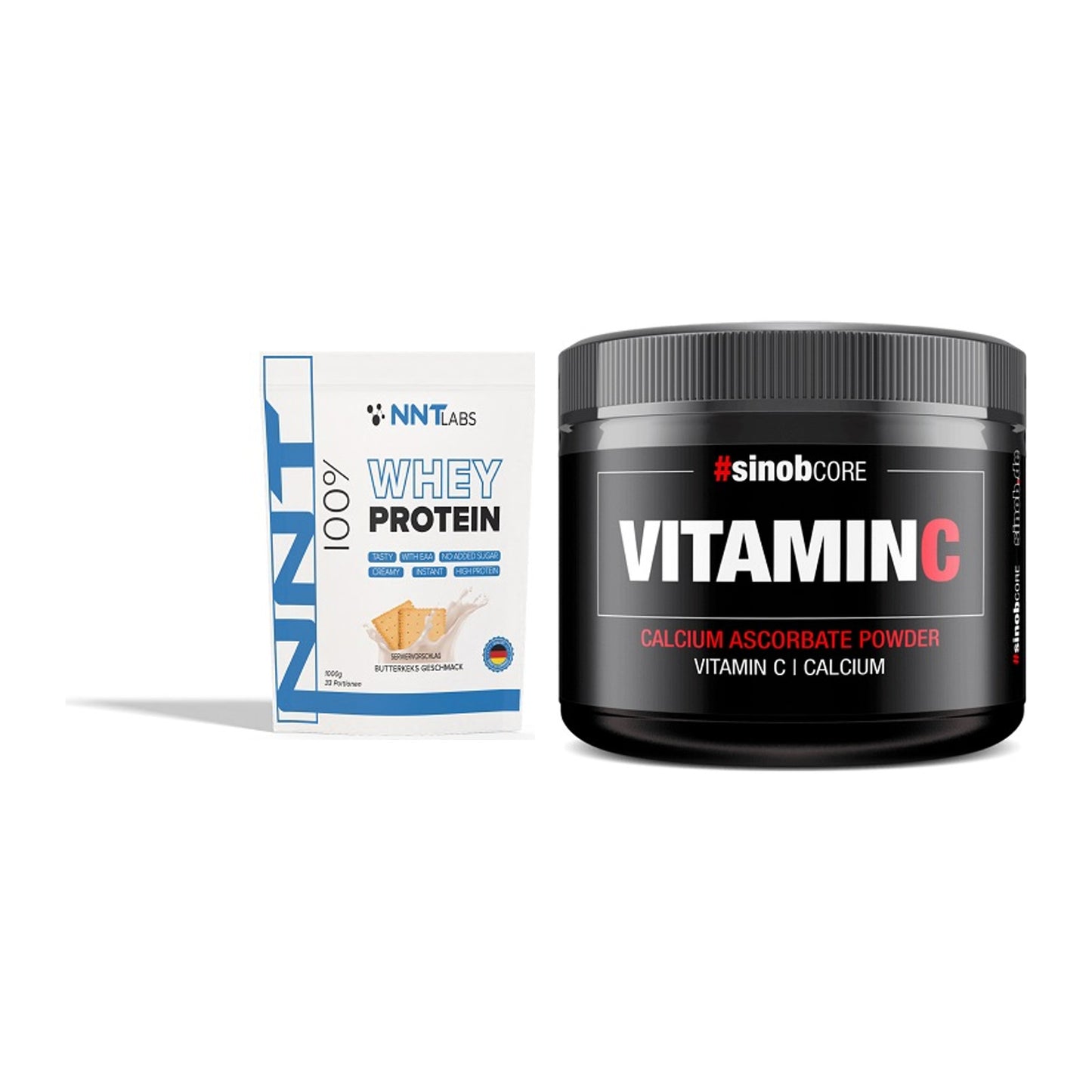 Basis-Set: NNT Whey + Sinob Vitamin C Calcium Ascorbate – alle enthaltenen Artikel