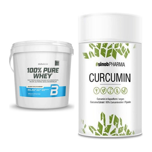 Basis-Set: BioTech 100% Pure Whey + Sinob Curcumin 95% – alle enthaltenen Artikel