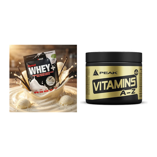 Basis-Set: Sinob Honest Whey+ + Peak Vitamin A-Z 180 Tabl. – alle enthaltenen Artikel