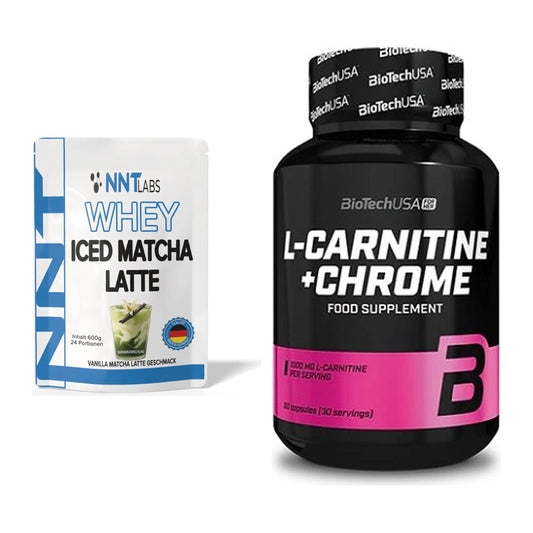 Basis-Set: NNT Whey ICED MATCHA LATTE + BioTech L-Carnitine + Chrome – alle enthaltenen Artikel