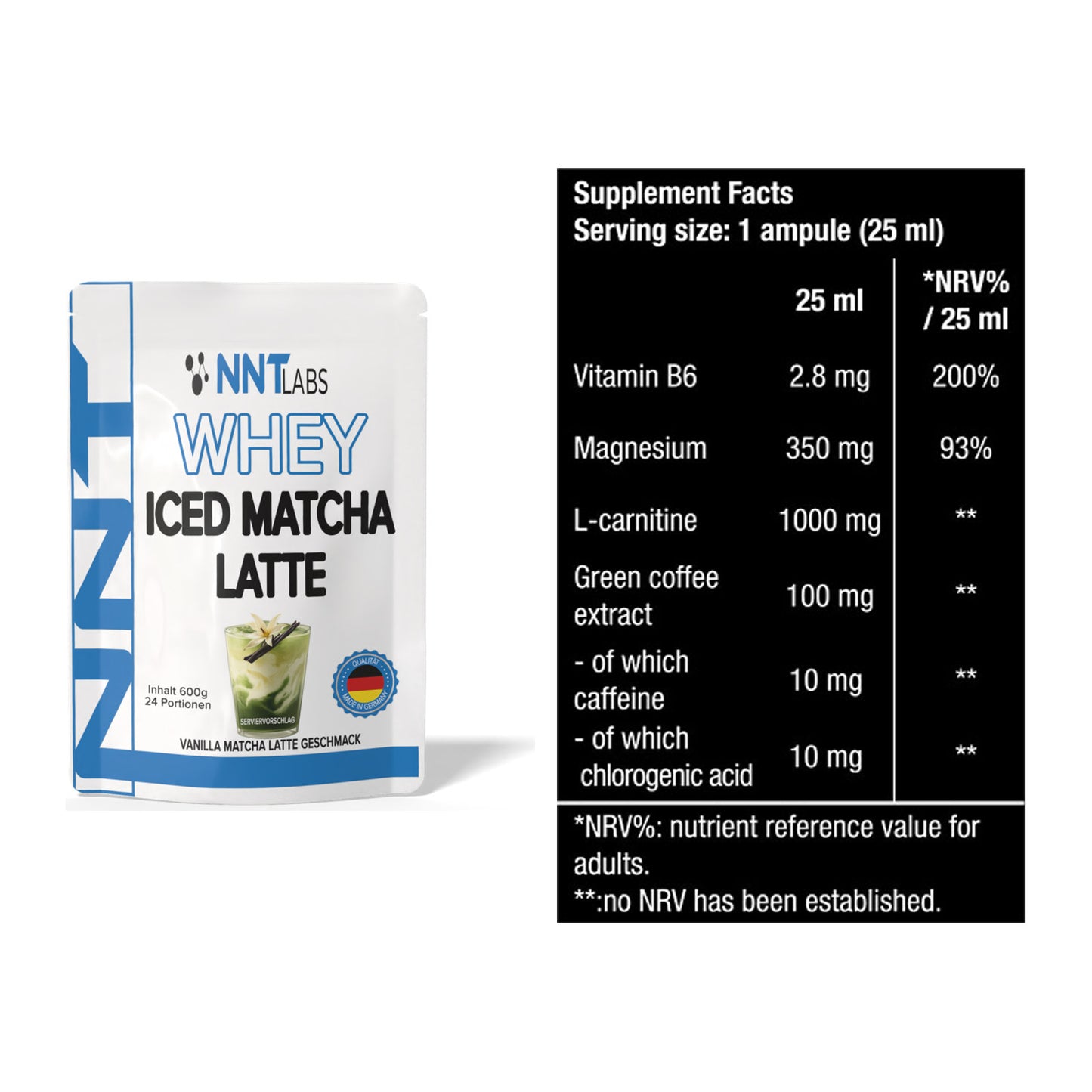 Basis-Set: NNT Whey ICED MATCHA LATTE + BioTech Magna Shot – alle enthaltenen Artikel