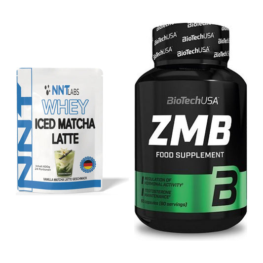 Basis-Set: NNT Whey ICED MATCHA LATTE + BioTech ZMB – alle enthaltenen Artikel