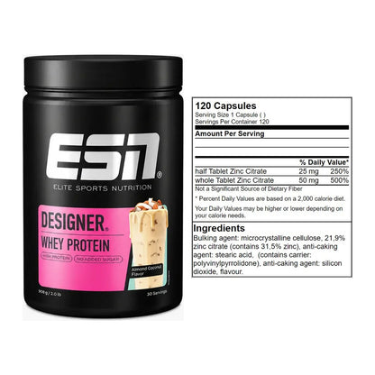 Basis-Set: ESN Designer Whey + GN Zinc Citrate 120 Tabl. – alle enthaltenen Artikel