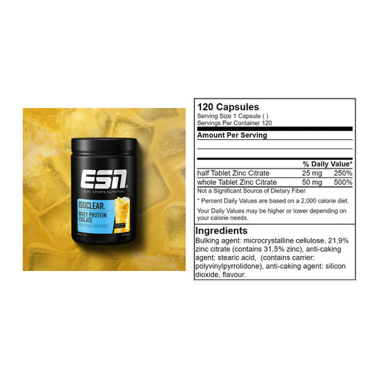 Basis-Set: ESN ISOCLEAR Whey Isolate + GN Zinc Citrate 120 Tabl. – alle enthaltenen Artikel