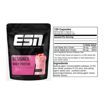 Basis-Set: ESN Designer Whey + GN Zinc Citrate 120 Tabl. – alle enthaltenen Artikel