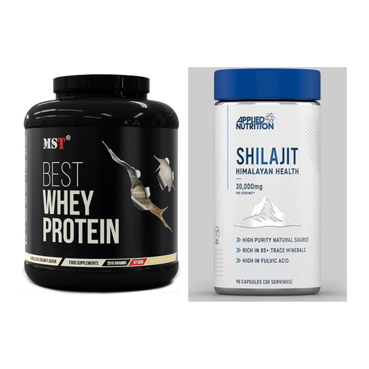 Basis-Set: MST Best Whey Protein + Applied Nutrition Shilajit – alle enthaltenen Artikel
