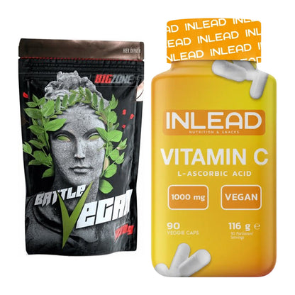 Basis-Set: Big Zone Battle Vegan + INLEAD Vitamin C – alle enthaltenen Artikel