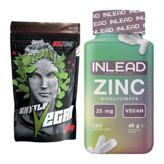 Basis-Set: Big Zone Battle Vegan + INLEAD Zink Bisglycinate – alle enthaltenen Artikel