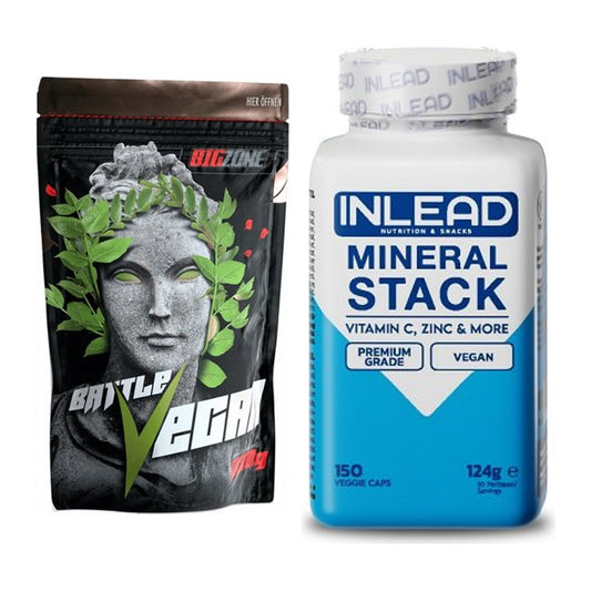 Basis-Set: Big Zone Battle Vegan + INLEAD Mineral Stack – alle enthaltenen Artikel
