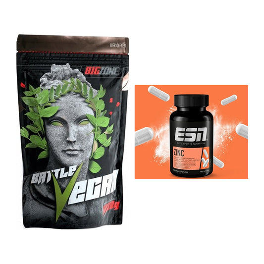 Basis-Set: Big Zone Battle Vegan + ESN Zinc – alle enthaltenen Artikel